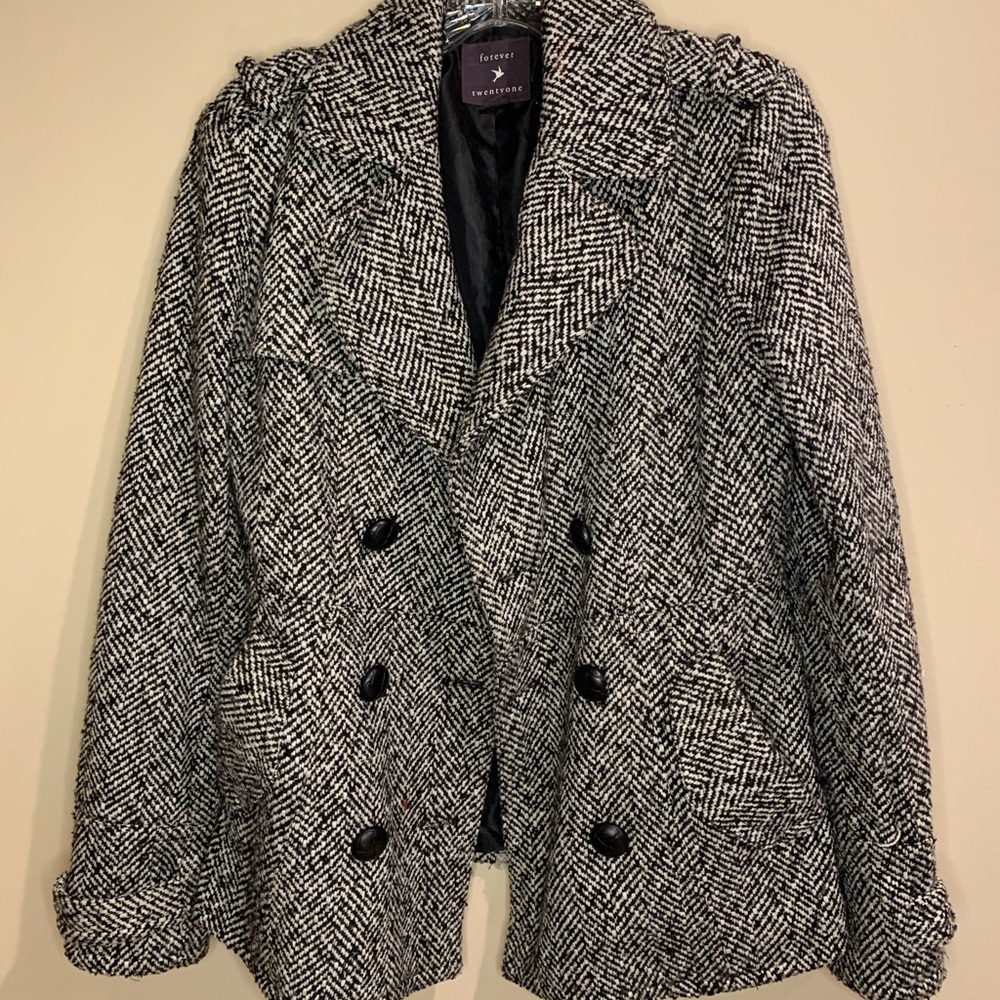 Forever 21 Black and White Jacket